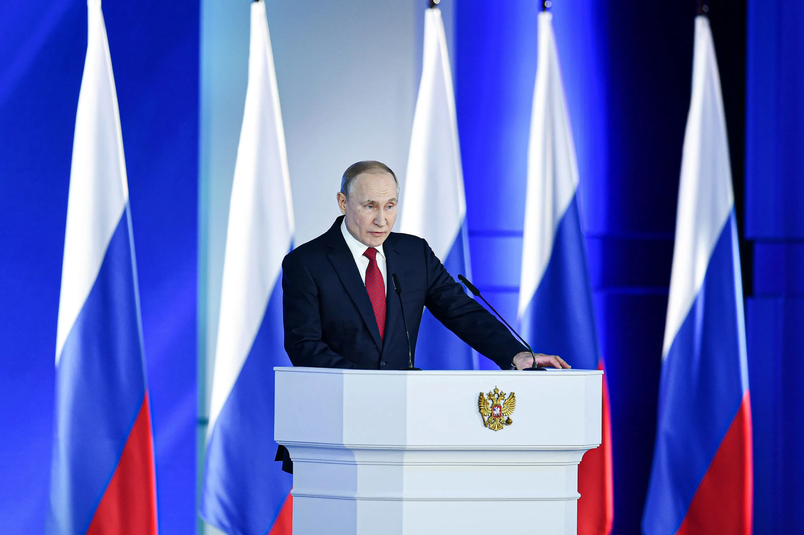A photo of Putin
