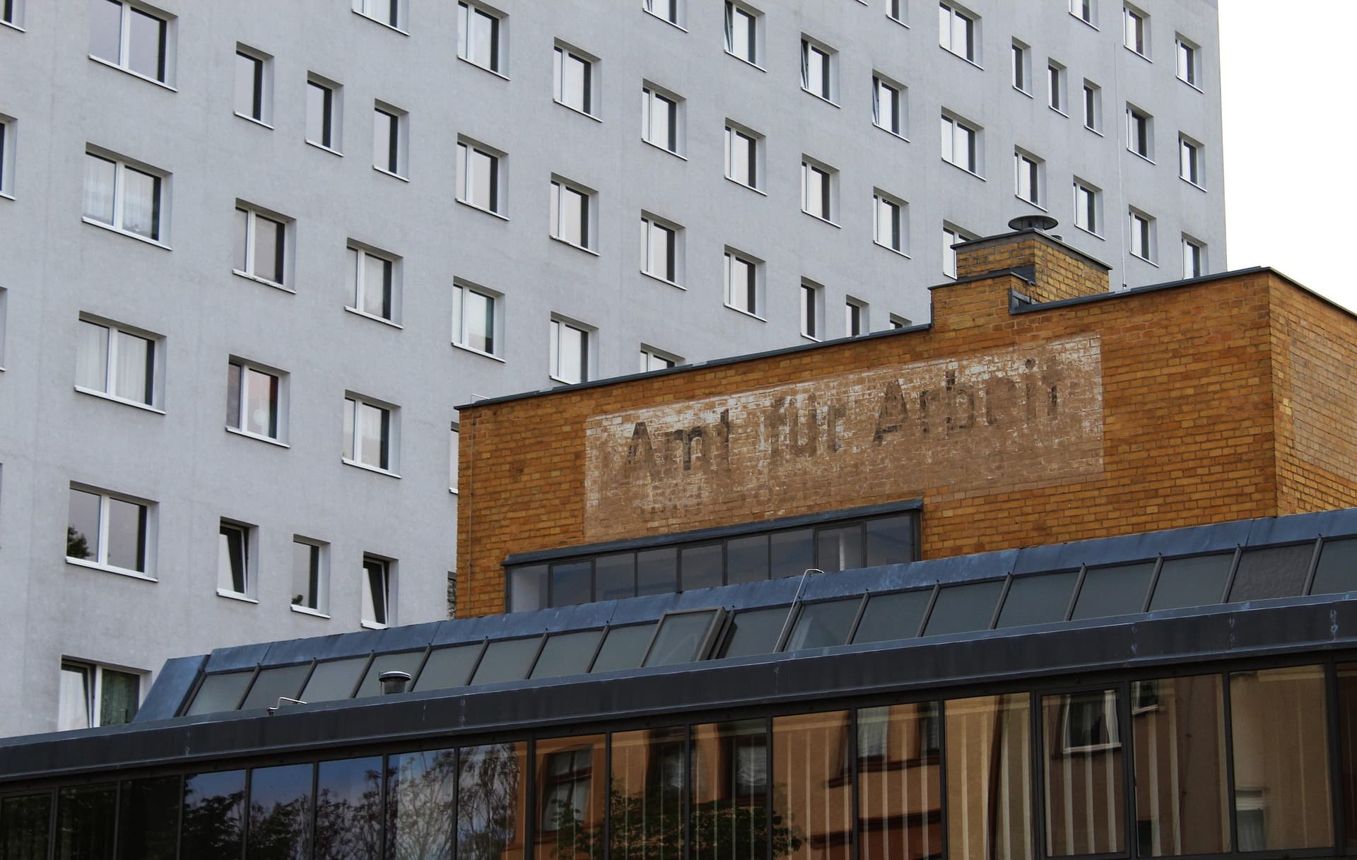 A german sign of an employment office
